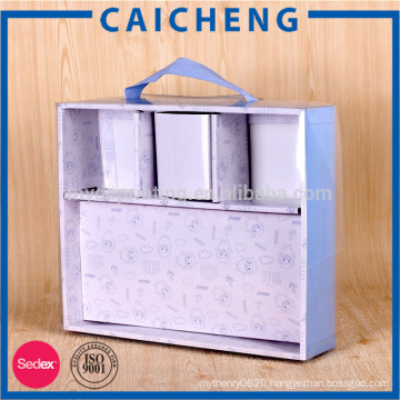 High quality pvc cover slot babywear clothes packaging box